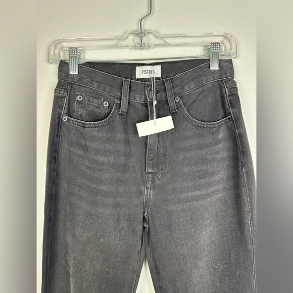 Pistola Alexa High Rise Slim Flare Slit Hem Black Jeans Women’s Sz 24 - Picture 9 of 9